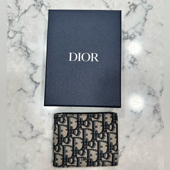 Dior Compact Wallet Oblique - Picture 1 of 10